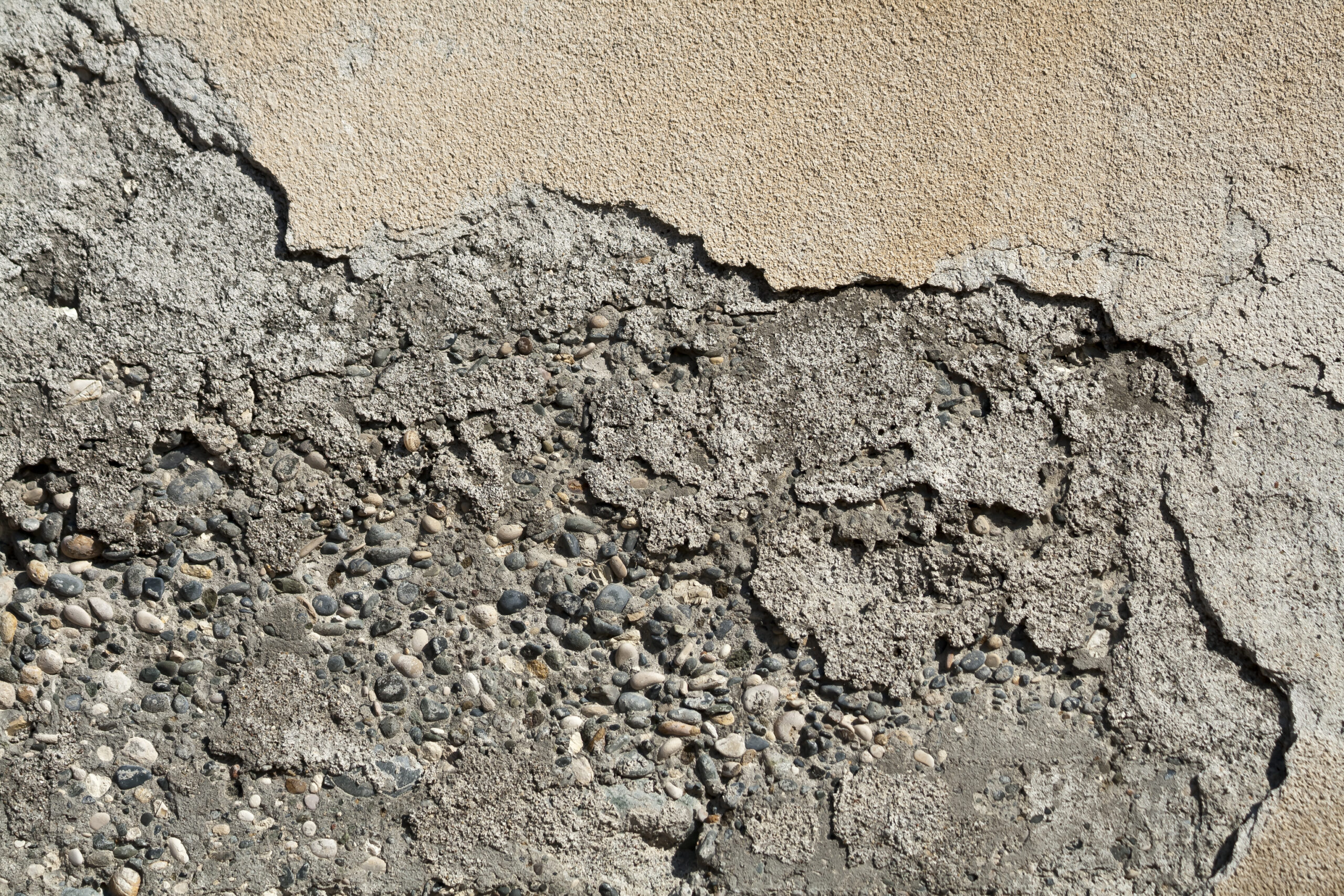 Old concrete texture falling apart