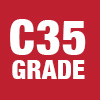 C35 grade concrete icon showing versatile mix ideal for structural use, driveways, and commercial applications