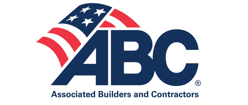 ABC - Associated Builders and Contractors logo with American flag design